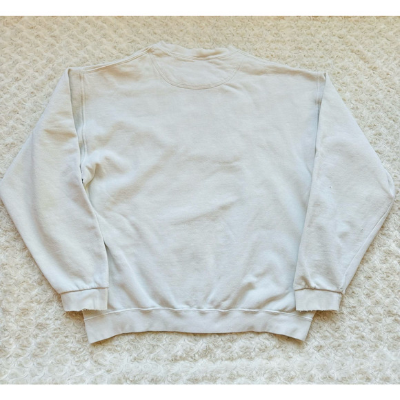 Stone Harbor New Jersey White Cotton Crewneck Pullover Sweatshirt Size Medium - Picture 3 of 7